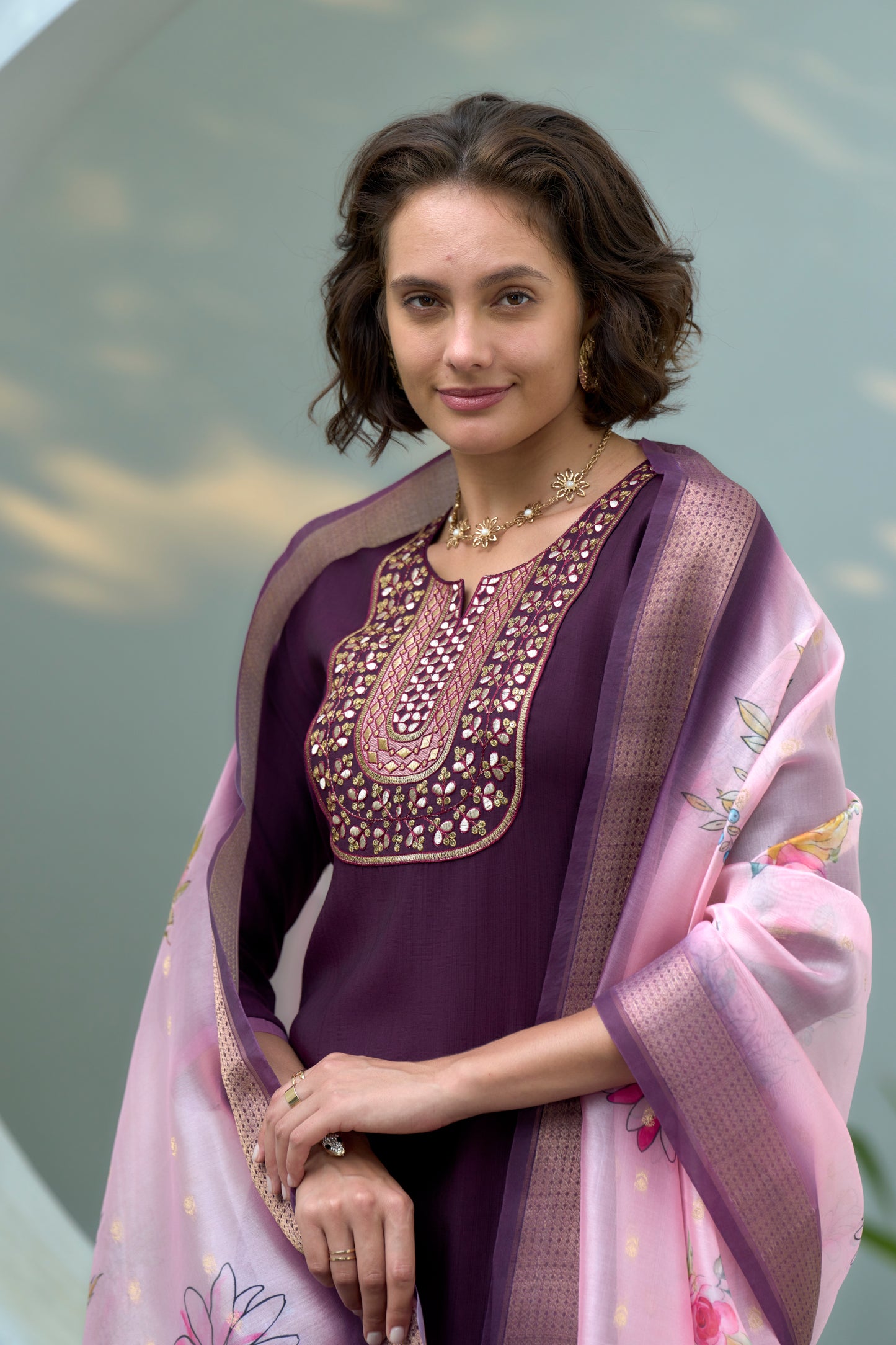 Women's Printed Viscose Rayon Ethnic Dress