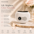 Veloure Electric Face Neck Gua Sha Massager with Red Light Therapy