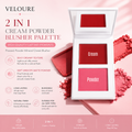 Veloure 2 in 1 Cream Powder Blusher Palette